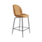 Beetle Upholstered Stool  option Davenport Cortina Leather 7835