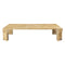 Doric Rectangular Coffee Table  option Honey Amber Marble