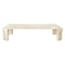 Doric Rectangular Coffee Table  option Neutral White Stone