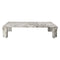 Doric Rectangular Coffee Table  option Stormy Gray Marble