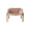 F300 Front Upholstered Lounge Chair  option Dedar Belsuede Special FR 132 / Pastel Green