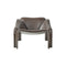 F300 Front Upholstered Lounge Chair  option Smooth Leather Coffee 006 / Mole