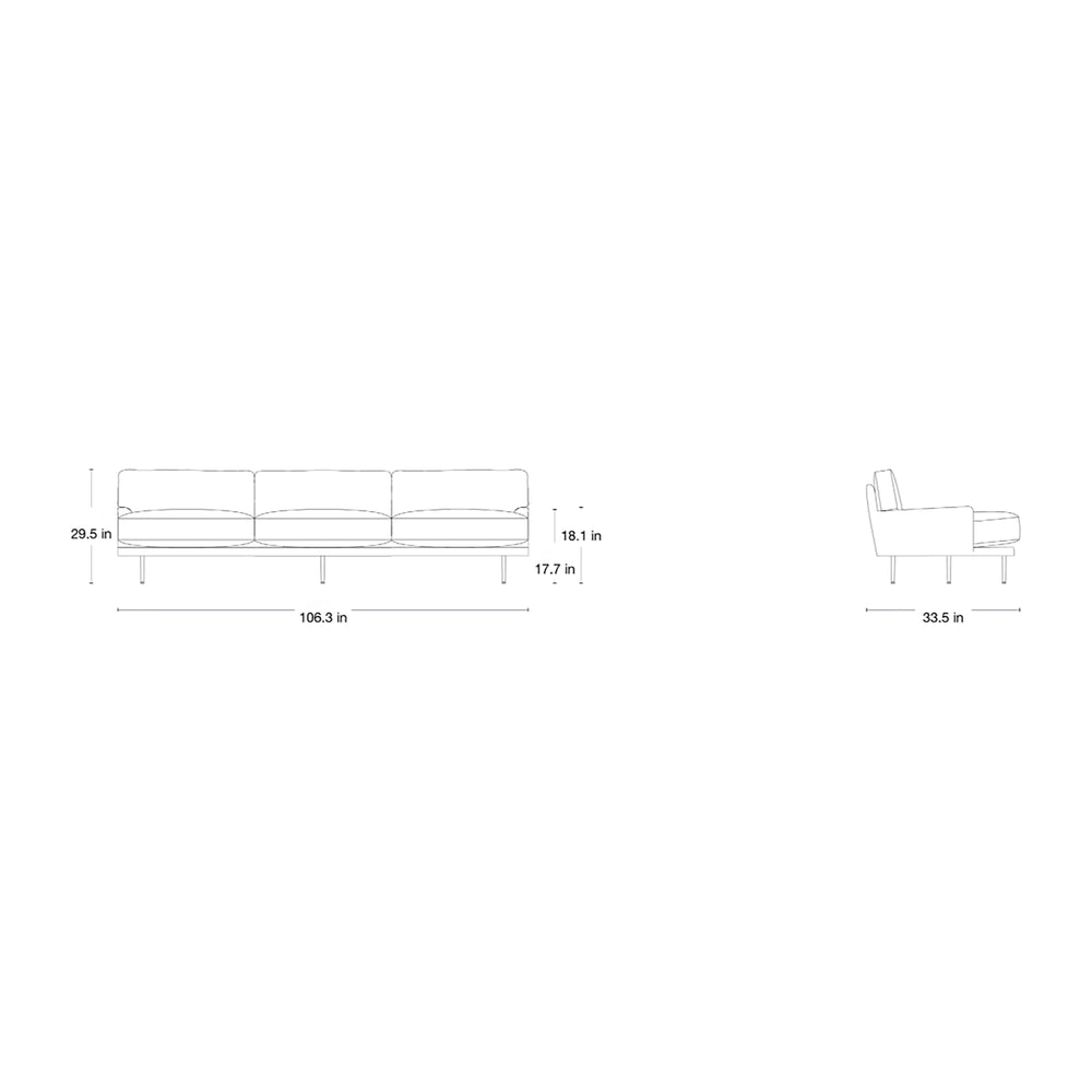 Flaneur 3-Seater Sofa