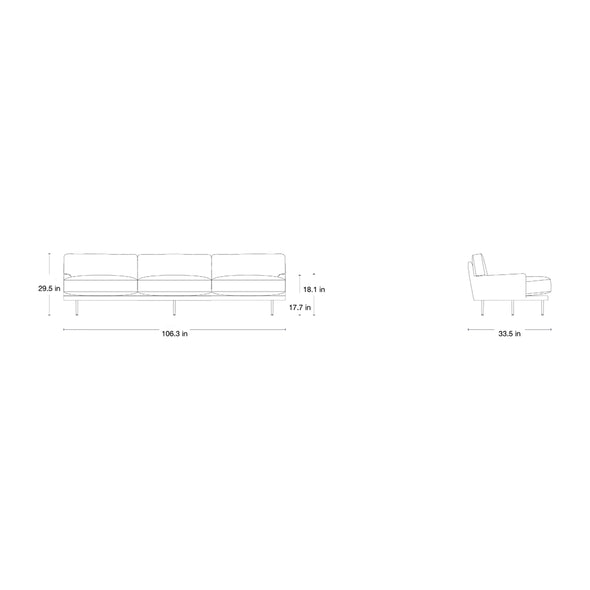 Flaneur 3-Seater Sofa