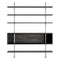 Keen Shelving Unit with Box  option 4 Shelves