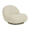 Pacha Outdoor Lounge Chair With Swivel Base  option Dedar Chevron FR 002