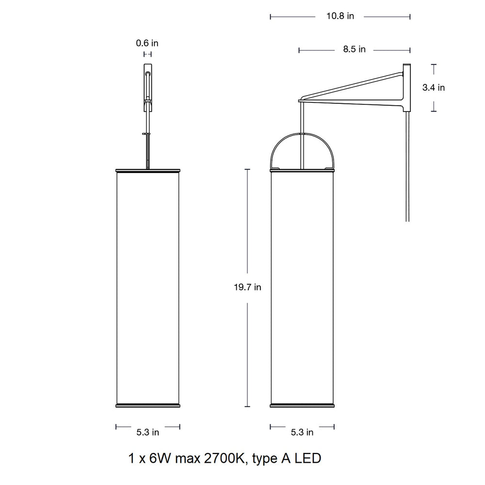 Silk Lantern Wall Lamp