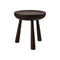 Totto Low Stool/Side Table  option Brown/Black Stained Clear Lacquered