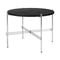 TS Round Coffee Table  option Polished Steel