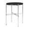 TS Round Side Table  option Polished Steel