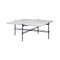 TS Square Coffee Table  option White Carrara Marble