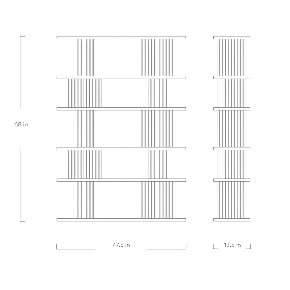 Albion 6-Tier Bookshelf
