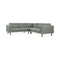 Augusta Bi-Sectional  option Caledon Cinder / Walnut Pewter