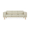 Augusta Sofa  option Funfetti Linen / Ash Natural Brass