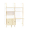Branch-2 Multi Storage Unit  option Blond Upright / White Brack / Blond Wood