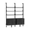 Branch-2 Storage Unit  option Black Upright / Black Brack / Black Wood