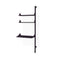 Branch-3 Shelving Unit  option Shelving Unit with Desk Add On - Black/Black/Black
