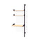 Branch-3 Shelving Unit  option Shelving Unit with Desk Add On - Black/Black/Blonde