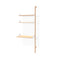Branch-3 Shelving Unit  option Shelving Unit with Desk Add On - Blonde/White/Blonde