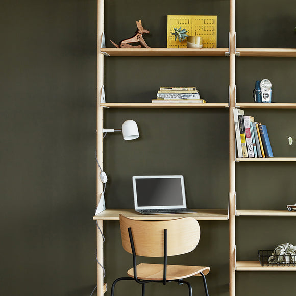 Gus Branch 3 Shelving Unit with Desk 2Modern