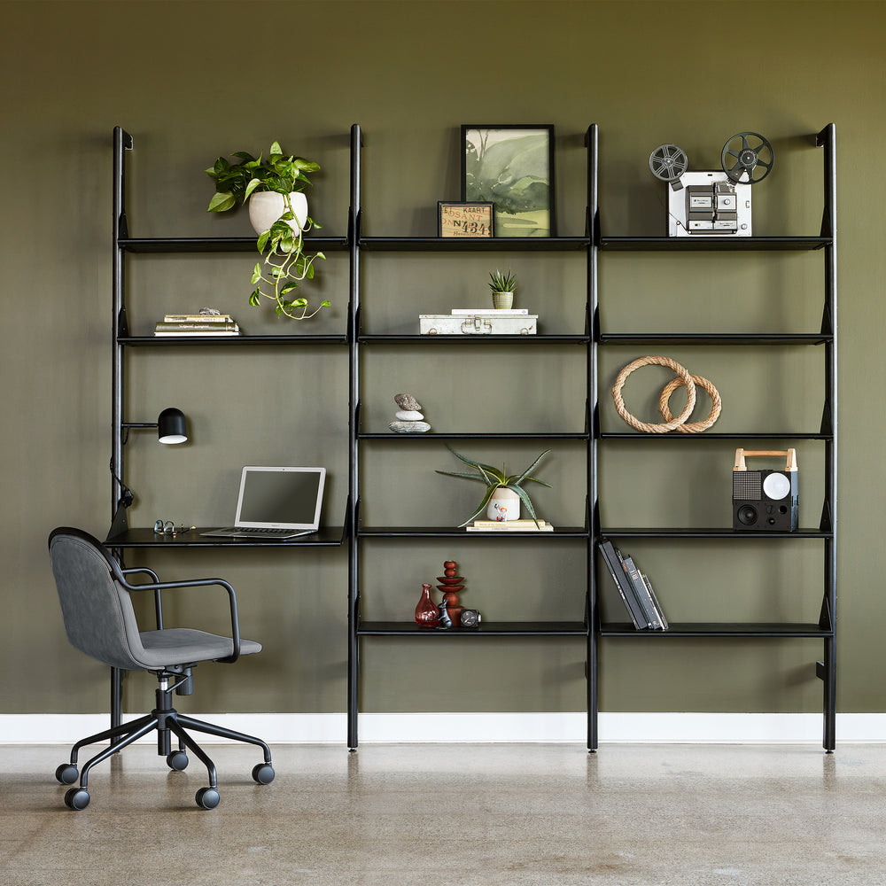 Branch-3 Bookshelf with Desk