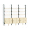 Branch-3 Storage Unit  option Black Upright / Black Brack / Blond Wood