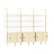 Branch-3 Storage Unit  option Blond Upright / White Brack / Blond Wood