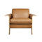 Lodge Lounge Chair  option Vegan Appleskin Leather Cognac