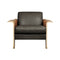 Lodge Lounge Chair  option Vegan Appleskin Leather Licorice