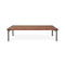 Manifold Rectangle Coffee Table  option Walnut / Pewter