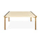 Manifold Square Coffee Table  option Blonde Ash / Brass