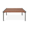 Manifold Square Coffee Table  option Walnut / Pewter