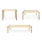 Manifold Tables (Set of 3)  option Blonde Ash / Brass