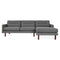 Miller Bi-Sectional  option Andorra Pewter