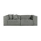 Nest Modular 2-piece Sofa  option Morris Scoria