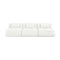 Nest Modular 3-piece Armless Sofa  option Morris Bone