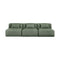 Nest Modular 3-piece Armless Sofa  option Morris Pine