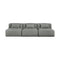 Nest Modular 3-piece Armless Sofa  option Morris Scoria