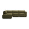 Podium Modular 4-piece Lounge Sectional A  option Copenhagen Terra