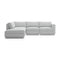 Podium Modular 4-piece Lounge Sectional A  option Left Facing Lounge