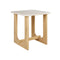 Portico End Table  option White Oak
