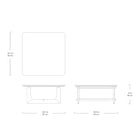 Portico Square Coffee Table