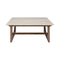 Portico Square Coffee Table  option Classic Walnut