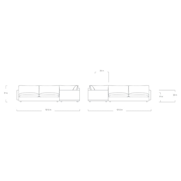 Sola Bi-Sectional Sofa