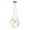 Gem Cluster Pendant Light  option Heritage Brass
