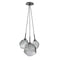 Gem Cluster Pendant Light  option Smoke Glass