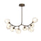 Gem Modern Branch Chandelier  option Flat Bronze