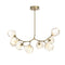 Gem Modern Branch Chandelier  option Gilded Brass