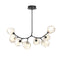 Gem Modern Branch Chandelier  option Matte Black