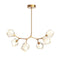 Gem Modern Branch Chandelier  option Novel Brass